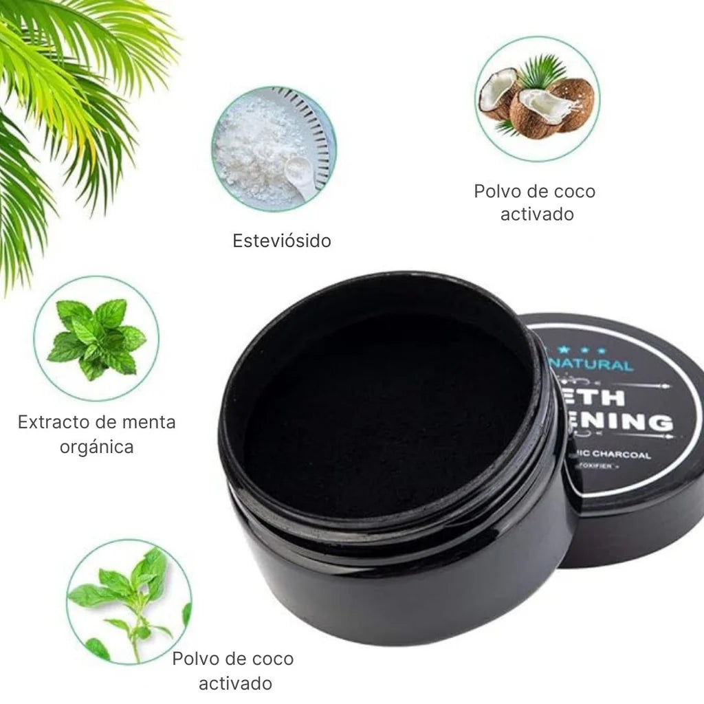 Blanqueador dental de carbon activo