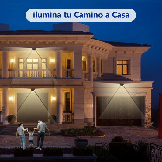 Luz de pared solar para exteriores